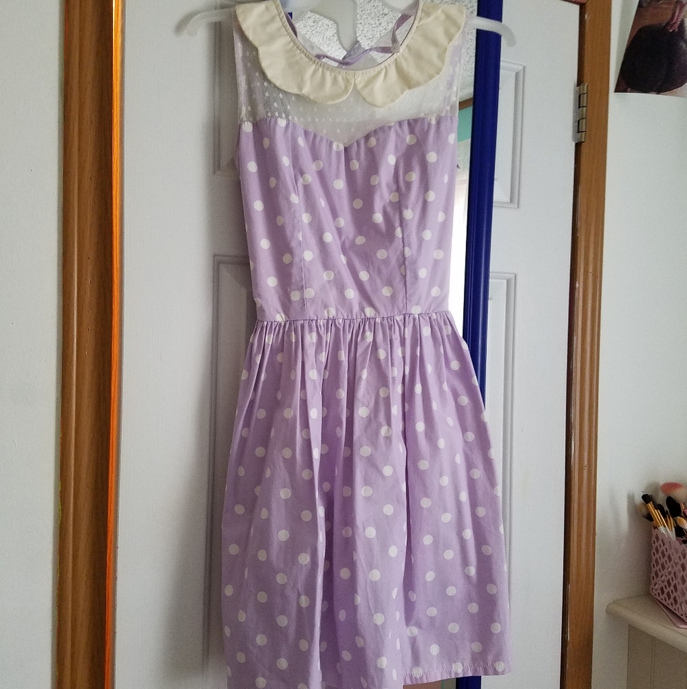 Bonne Chance Pastel Purple Kawaii Dress
